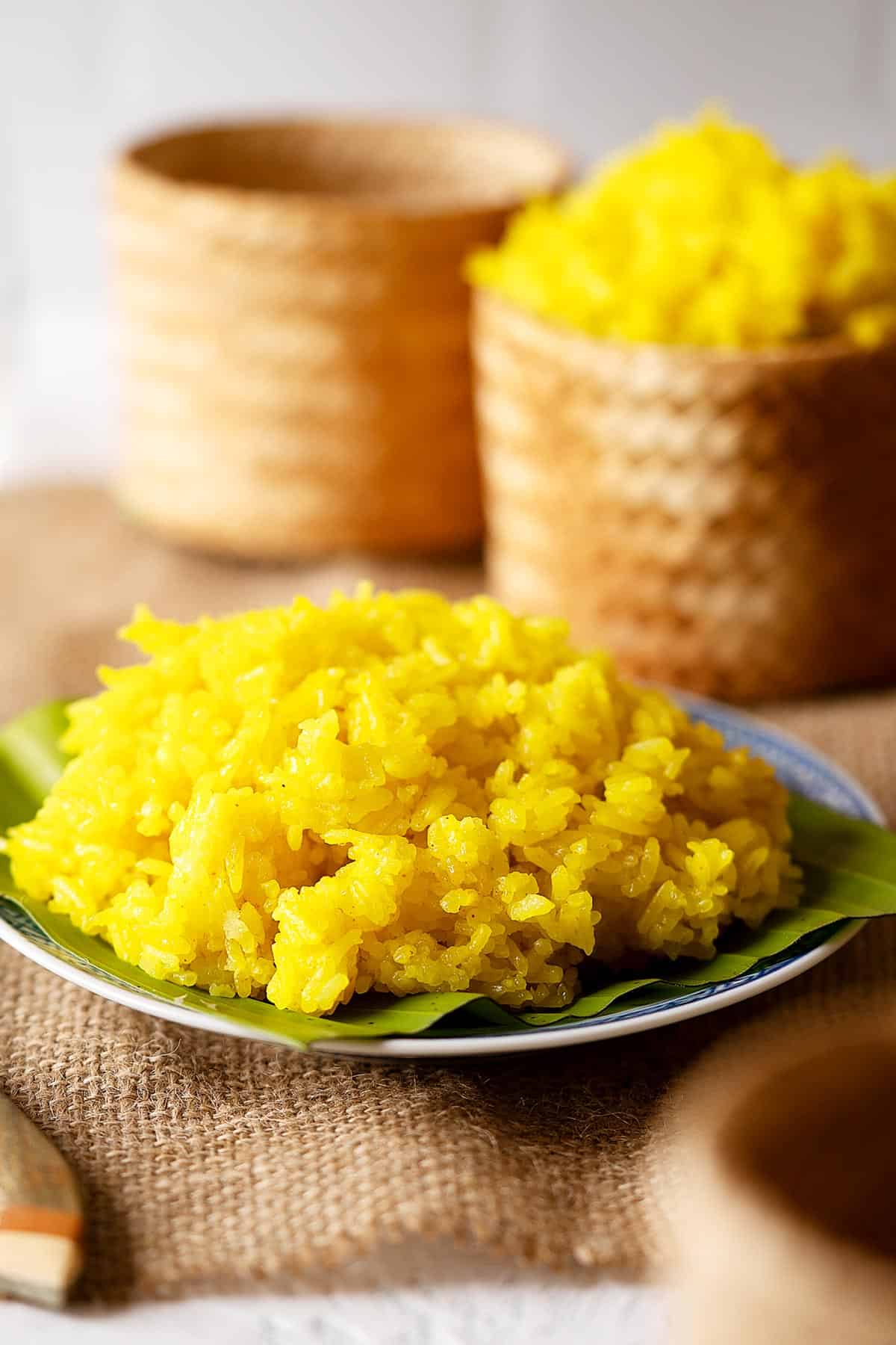 Easy Rice Cooker Turmeric (Yellow) Rice - A Peachy Plate