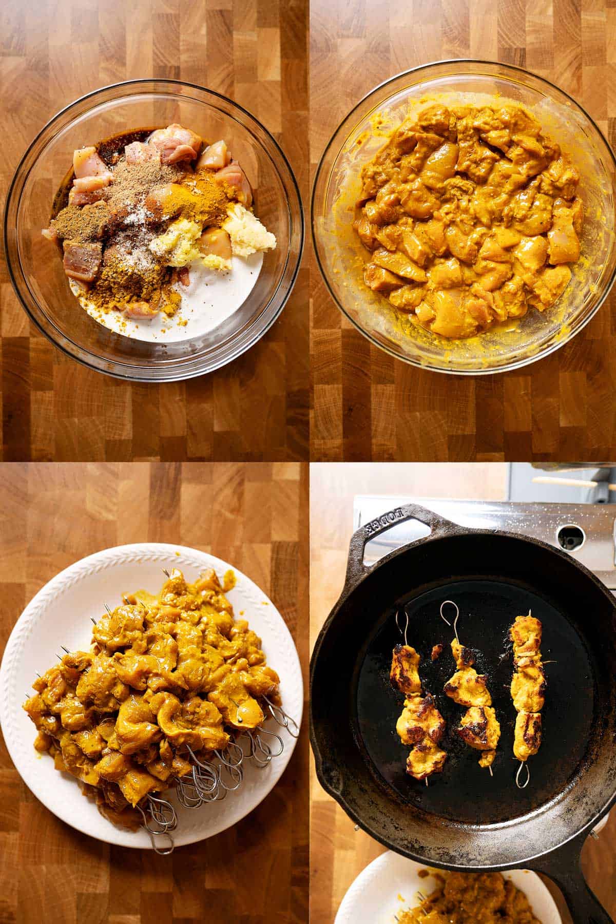 Steps of making easy chicken satay