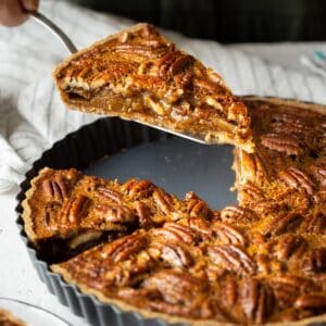 Healthy pecan pie without corn syrup