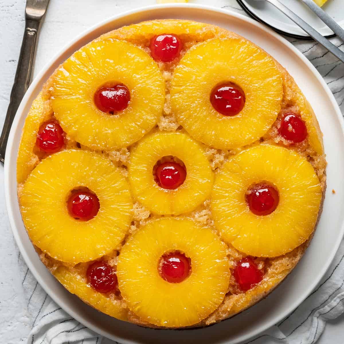 Healthy Pineapple Upside Down Cake-image