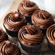 RC Healthy chocolate cupcakes.