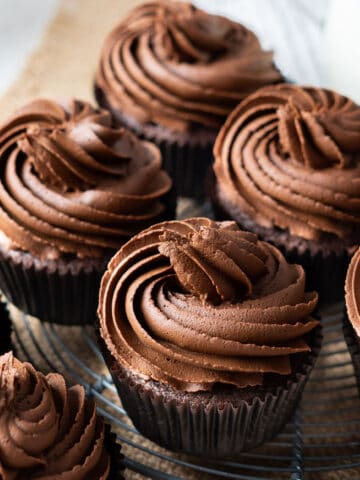 RC Healthy chocolate cupcakes.