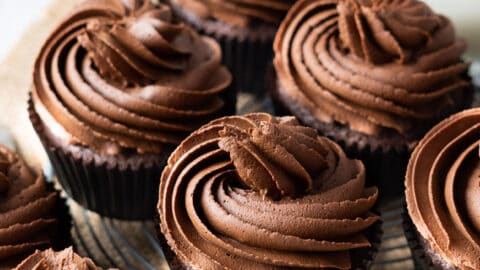 RC Healthy chocolate cupcakes.