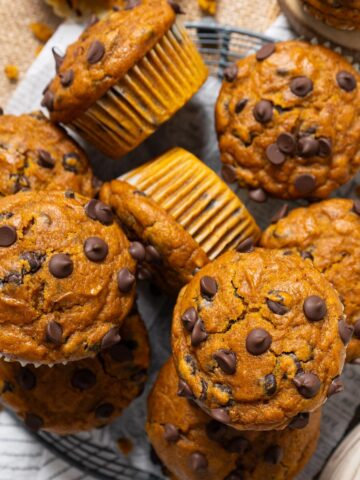 Pumpkin chocolate chip muffins.