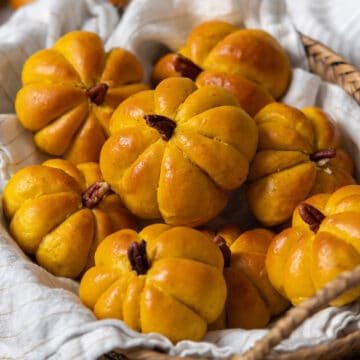 Pumpkin dinner rolls.