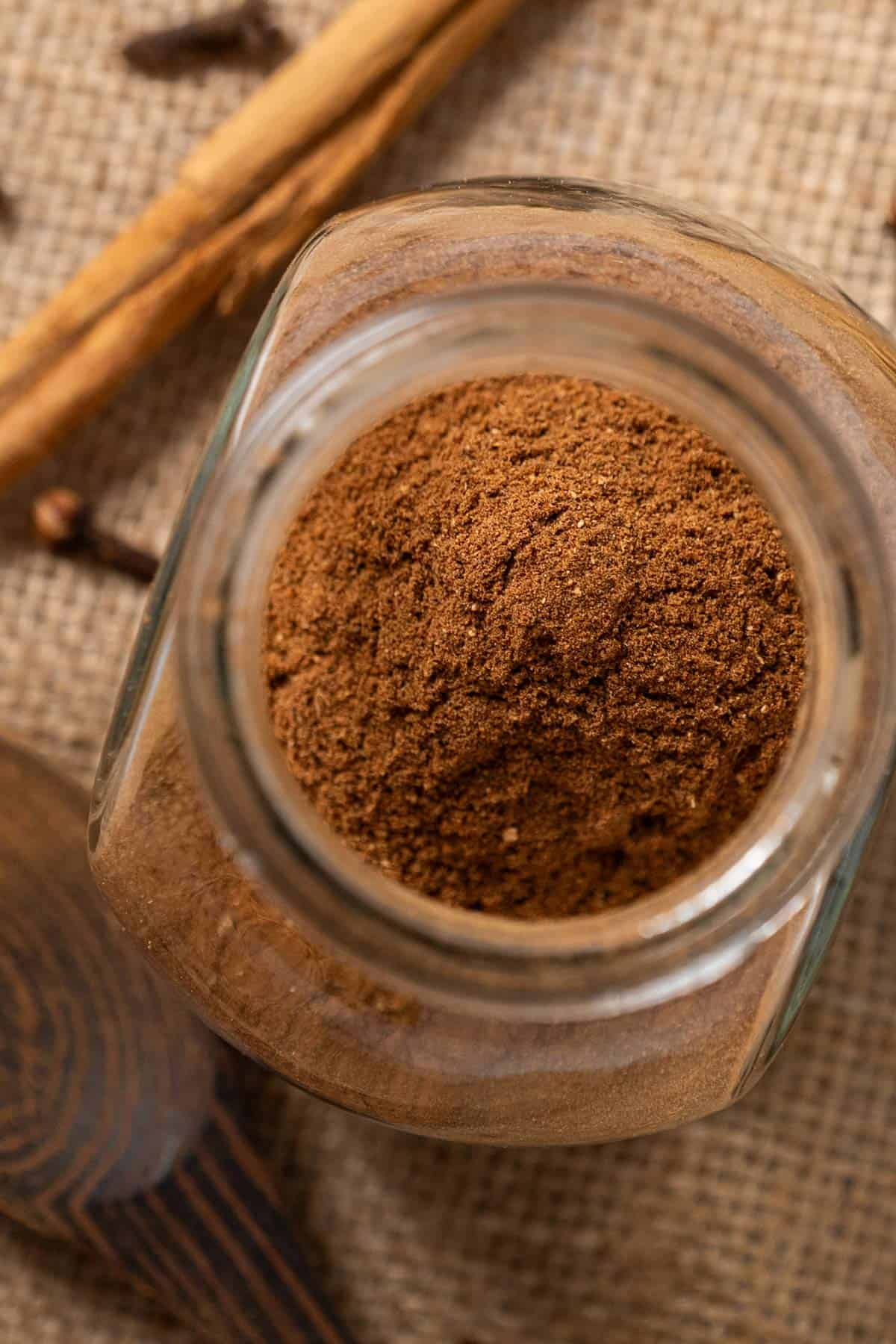 Spice blend in a jar.