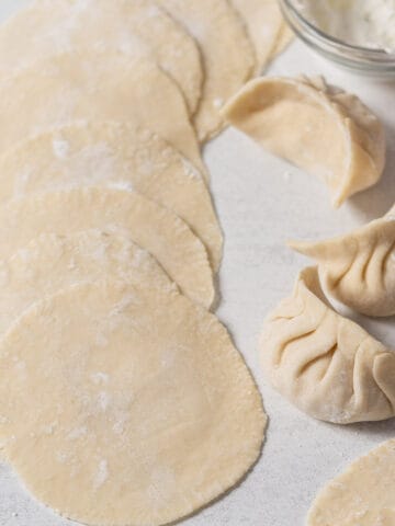 How to make dumpling dough.