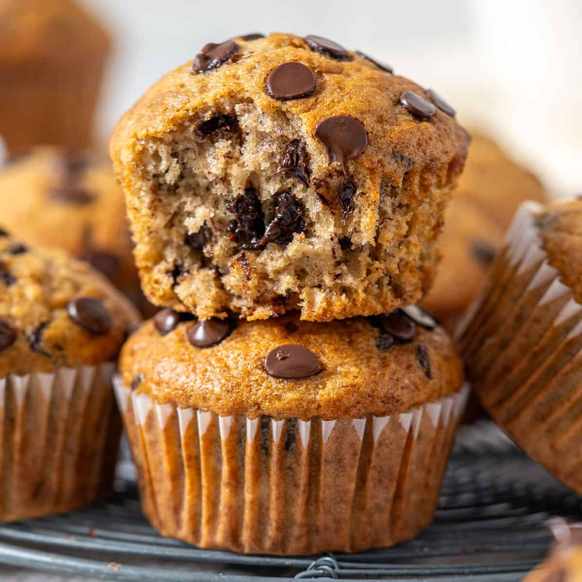 Banana And Chocolate Chip Muffins