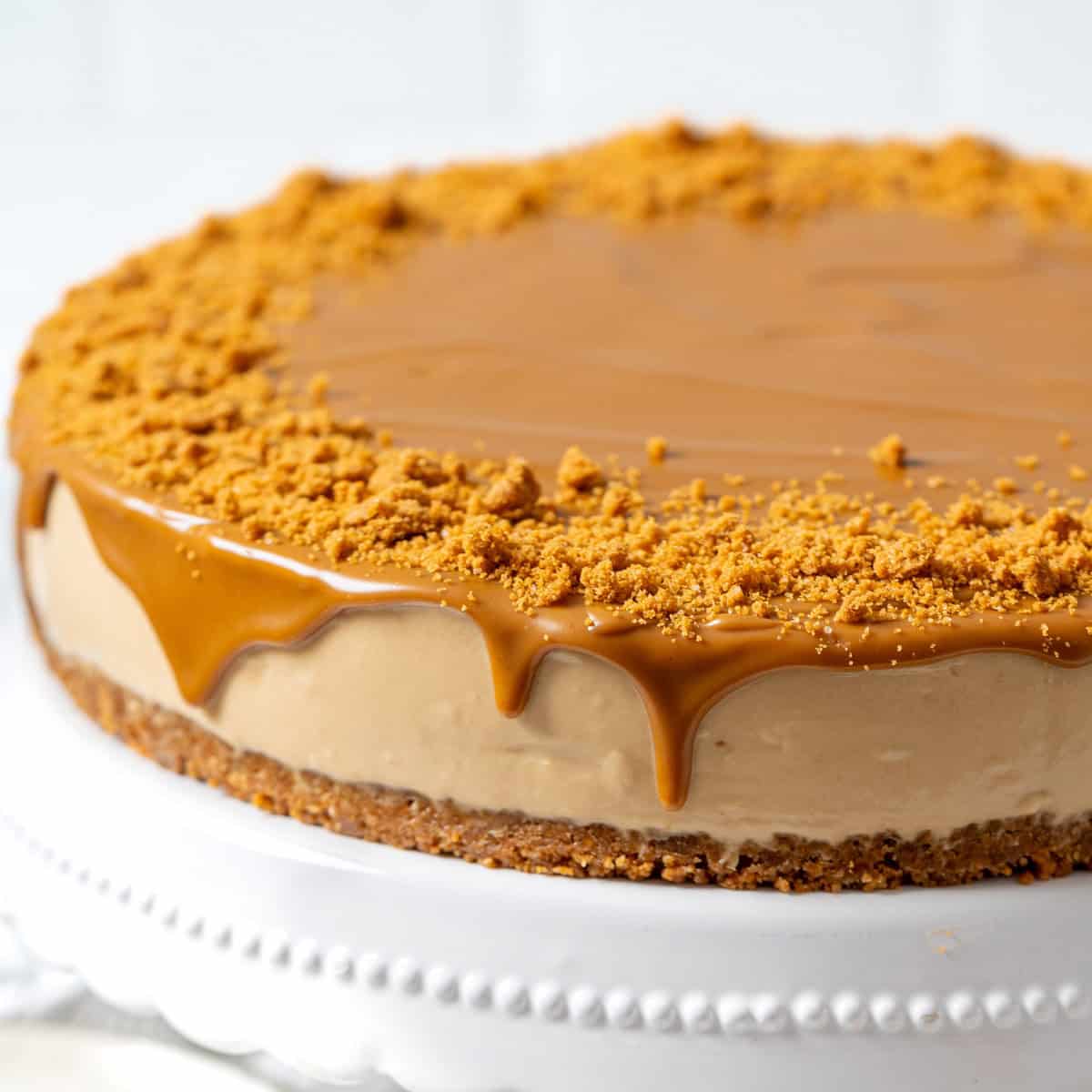 No-Bake Biscoff Cheesecake