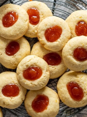 Argentine quince thumbprint cookies.