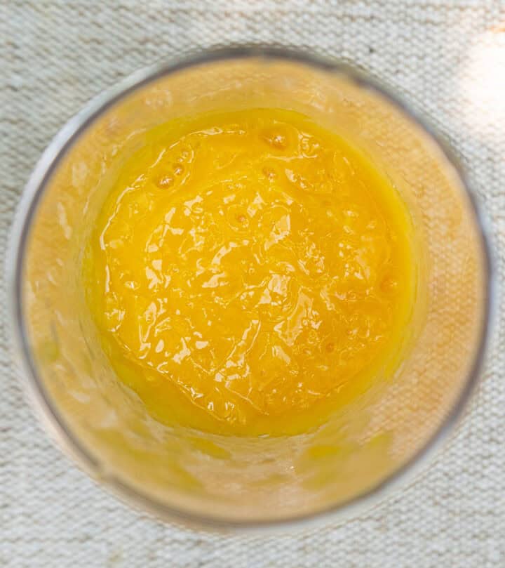 Mango puree.