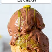 Dubai pistachio chocolate ice cream.