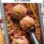 Dubai pistachio chocolate ice cream.
