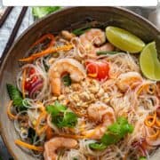 Glass noodle salad for Pinterest.