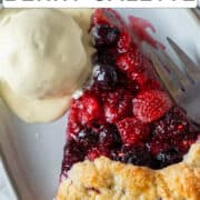 Berry galette.