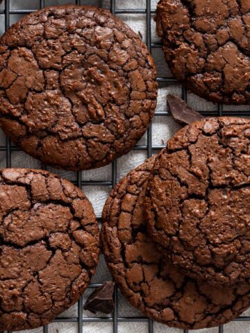 Fudgy brownie cookies.