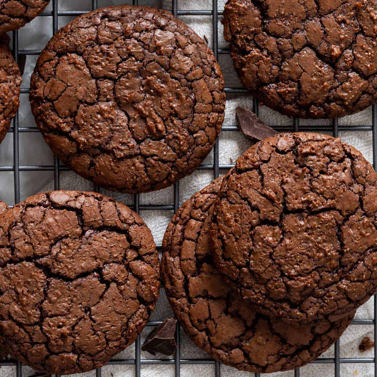 Fudgy brownie cookies.