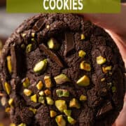 Chocolate pistachio cookies.