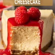 New York Cheesecake with no water bath.