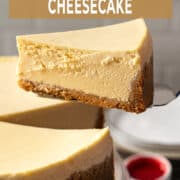 New York Cheesecake with no water bath.