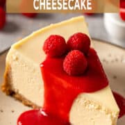 New York Cheesecake with no water bath.