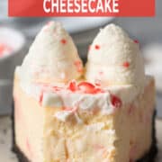 Peppermint cheesecake.