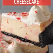Peppermint cheesecake.