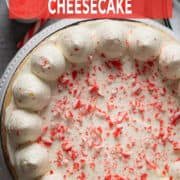 Peppermint cheesecake.
