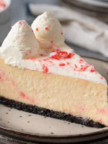 Peppermint cheesecake without water bath.