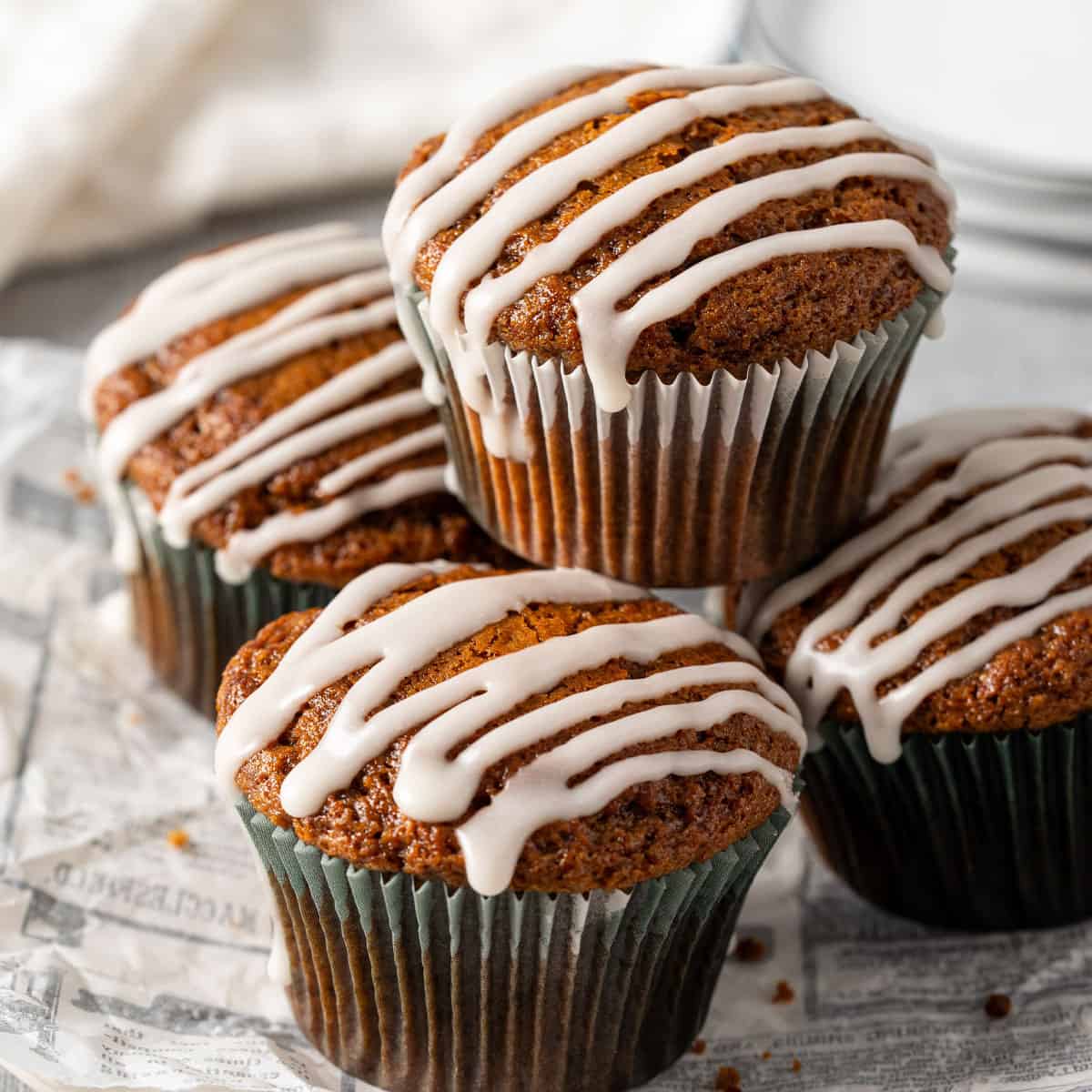 Bakery-Style Gingerbread Muffins