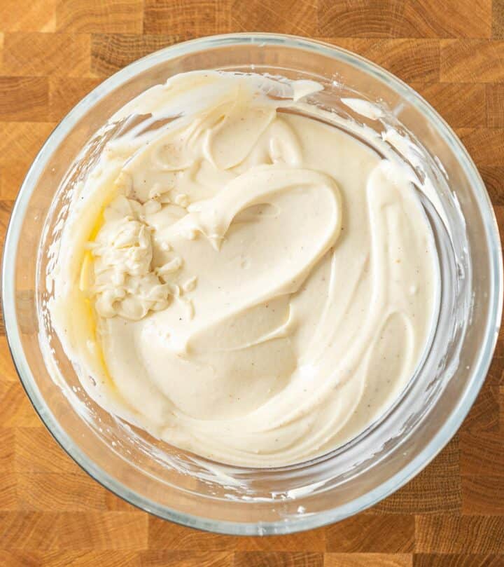 Mixing the rest of the ingredients.