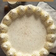 No water bath eggnog cheesecake.