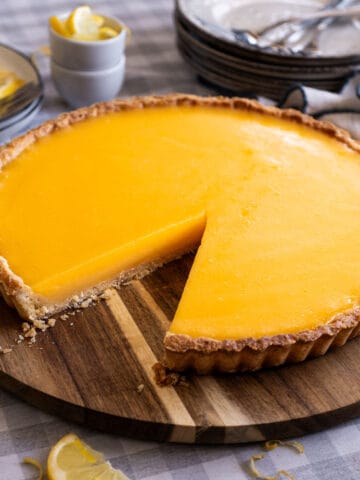 Lemon tart recipe.