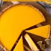 Lemon tart recipe for Pinterest.