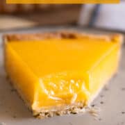 Lemon tart recipe for Pinterest.