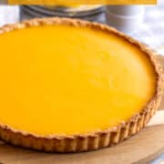 Lemon tart recipe for Pinterest.