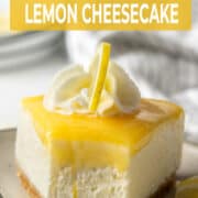 No bake lemon cheesecake for Pinterest.