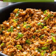 Asian chicken lettuce wraps for Pinterest.