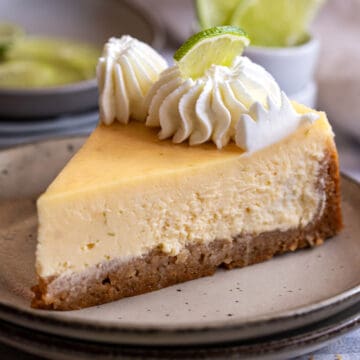 Key lime cheesecake.