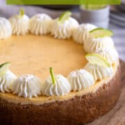 Key lime cheesecake for Pinterest.