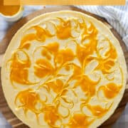 No-bake mango cheesecake for Pinterest.
