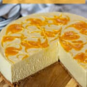 No-bake mango cheesecake for Pinterest.