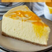 No-bake mango cheesecake for Pinterest.