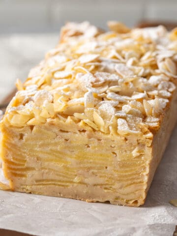 Invisible apple cake.