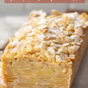 Invisible apple cake for Pinterest.