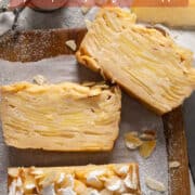 Invisible apple cake for Pinterest.