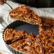 Healthy pecan pie without corn syrup