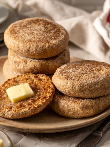 Whole wheat English muffins.
